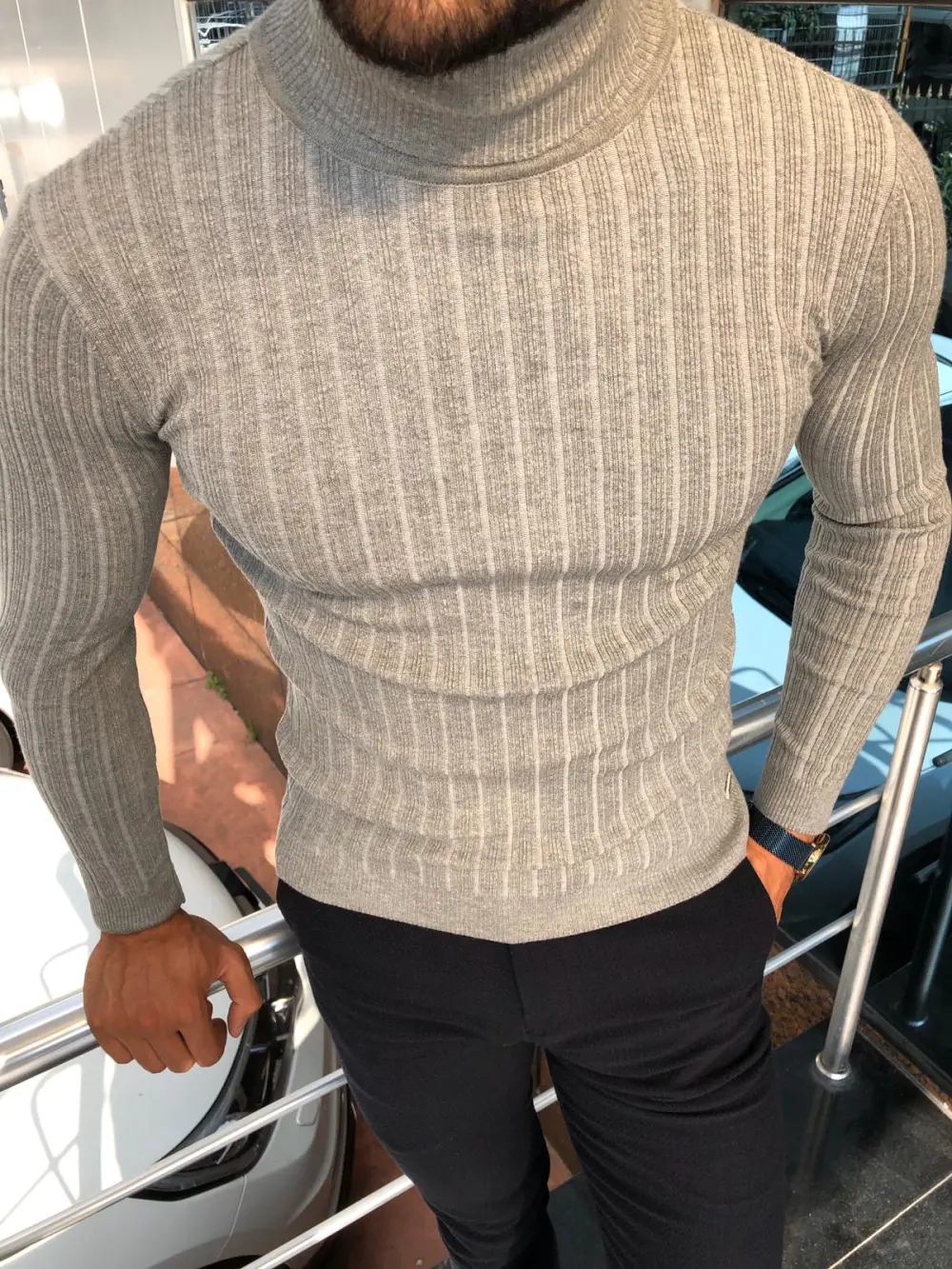 Easy Wear Slim Fit Knit Turtleneck Sweater