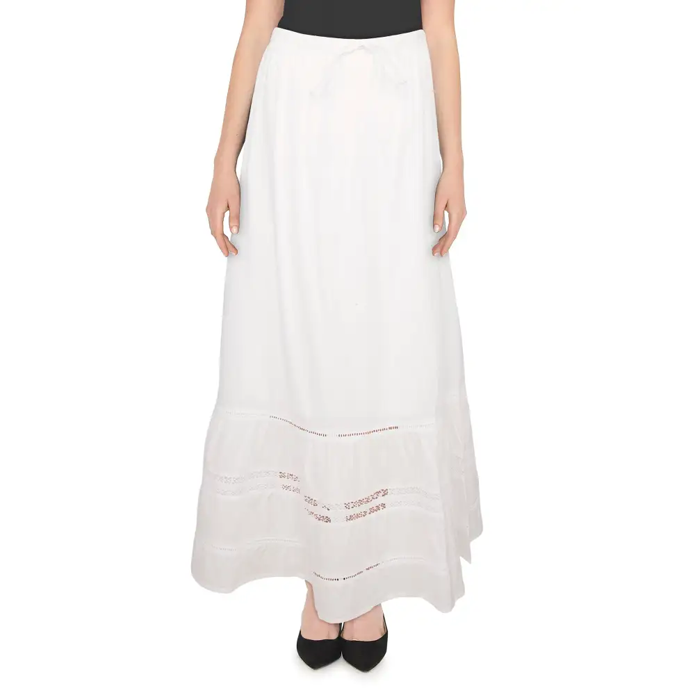 Trim Detail Flowing Skirt