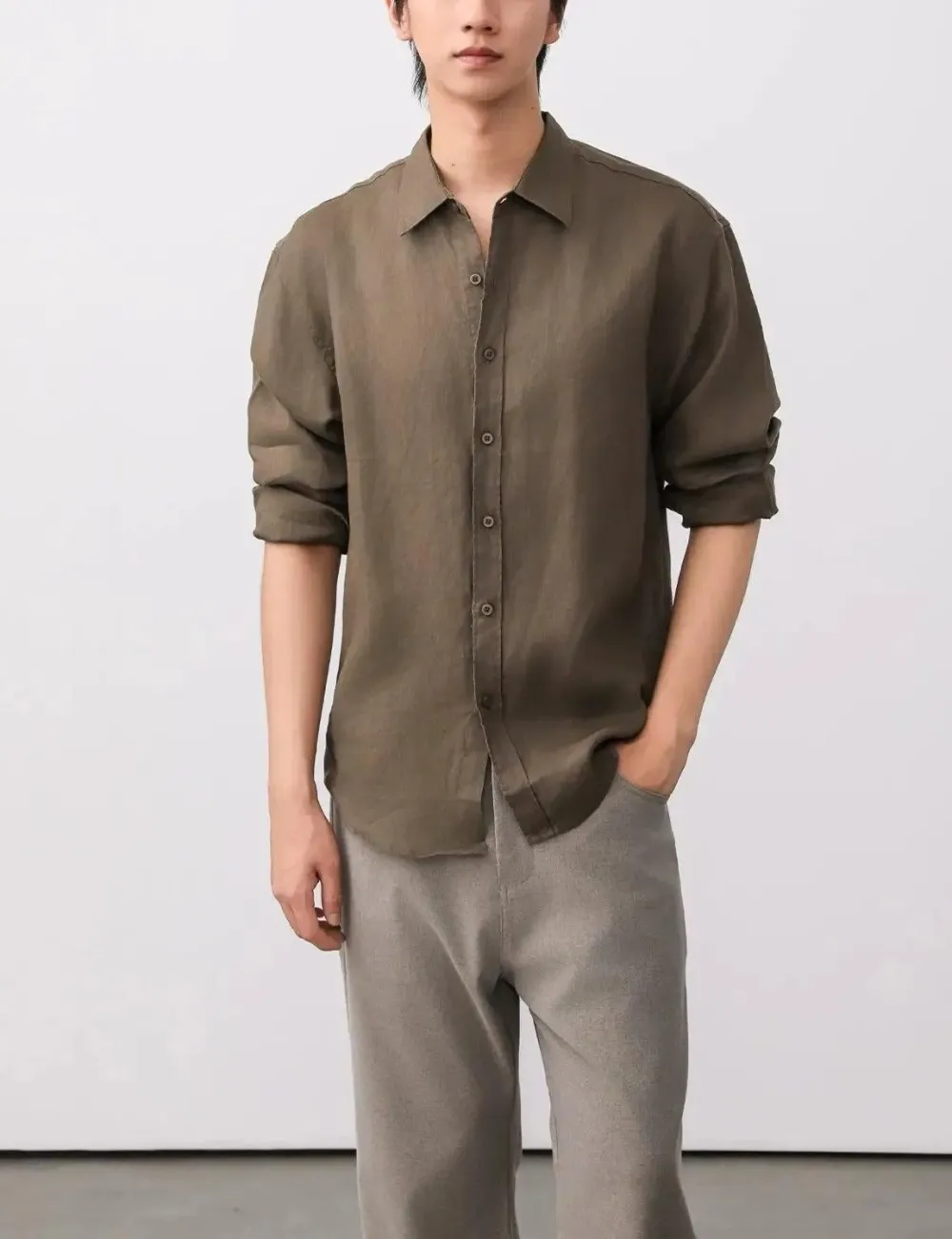 Relaxed Linen Texture Shirt