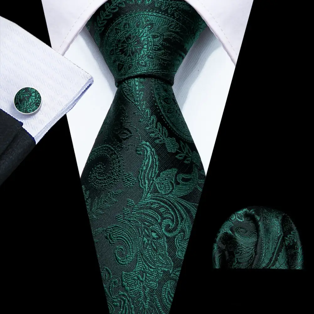 Floral Silk Necktie Set