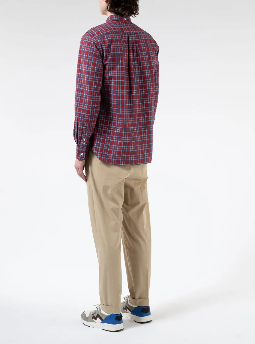 Men's Button Down Collar Checked Shirt