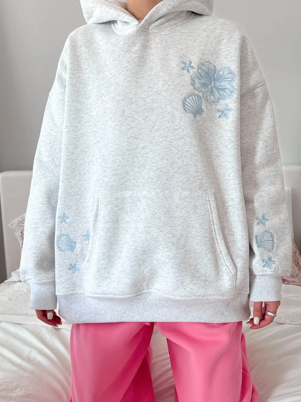 Tropical Embroider Hoodie