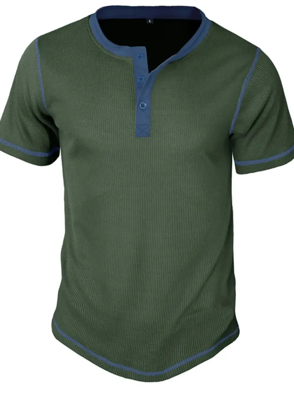 Clean Contrast Detail Collared Polo Shirt