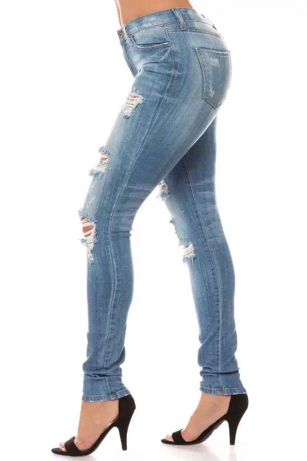 High-Rise Skinny Cargo Jeans