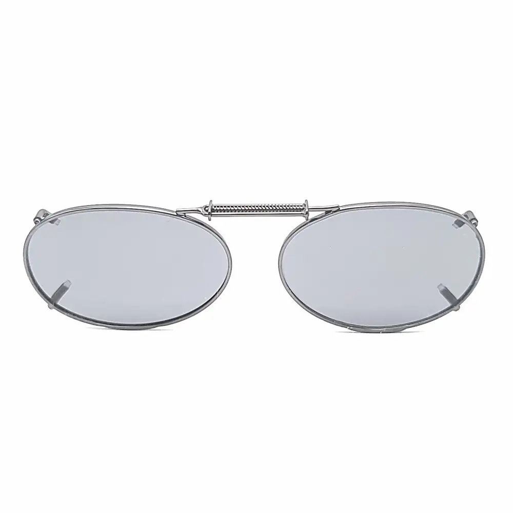 44mm Oval Polarized Clip-On Sunglasses