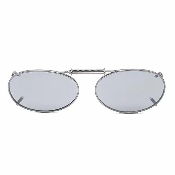44mm Oval Polarized Clip-On Sunglasses