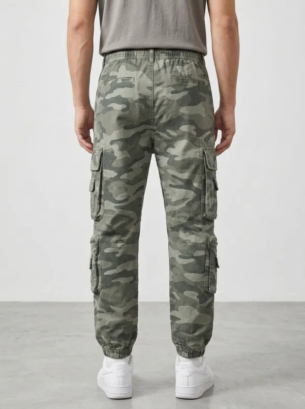 Men's Jogger-Style Tactical Outdoor Camouflage Cargo Pants