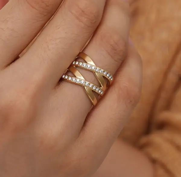 Twin Stone Zirconia Ring