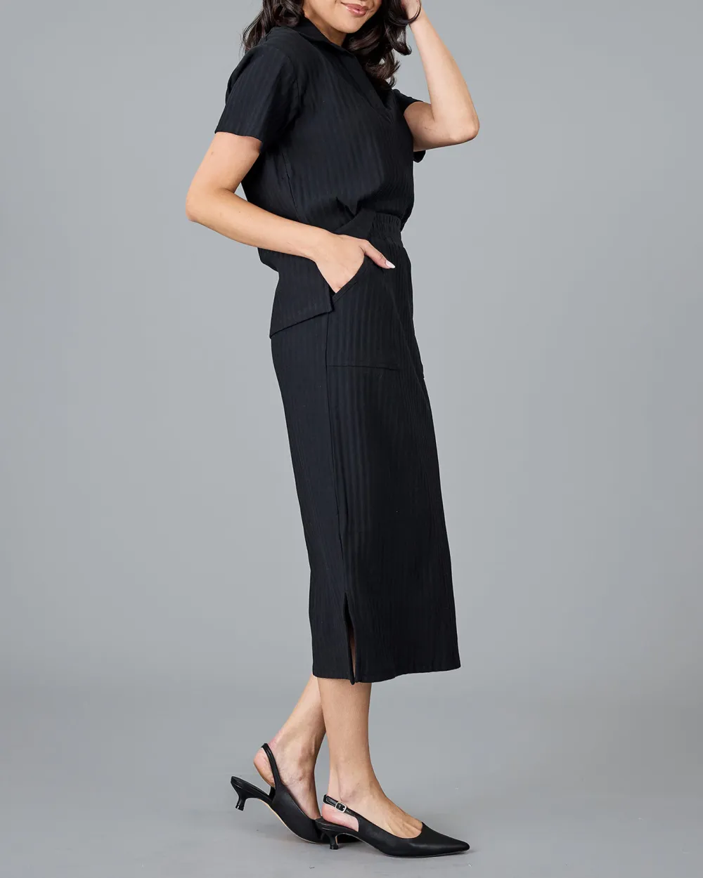 Black Midi Skirt