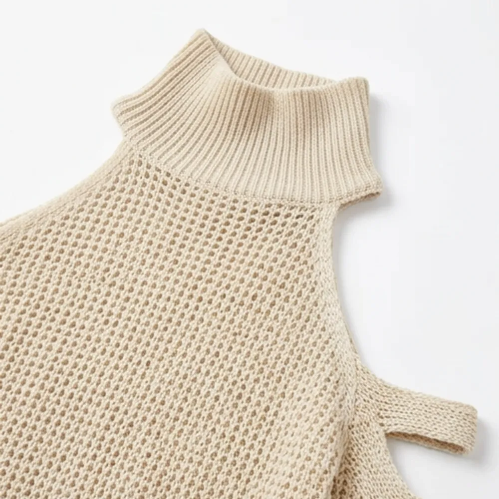Cold Shoulder Knit Wide Leg Set