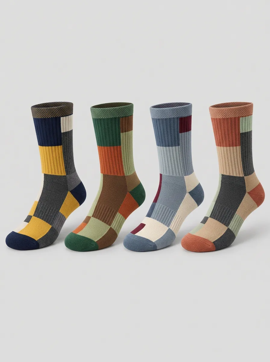 Men's Camden Geometric Colorblock Socks 9-Pack