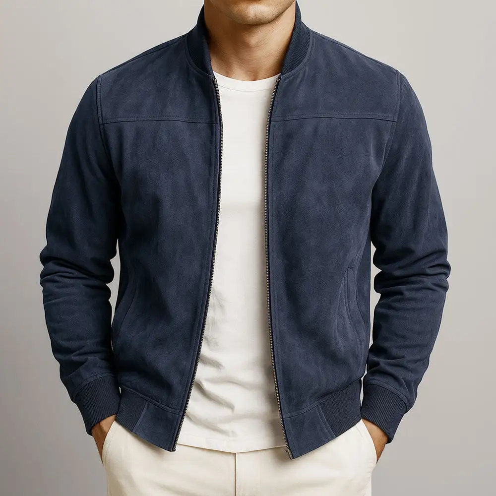 High Neck Zip Front Jacket