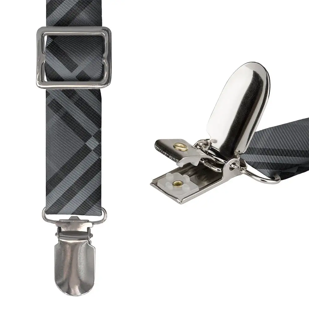 Cincy Plaid Pattern Suspenders
