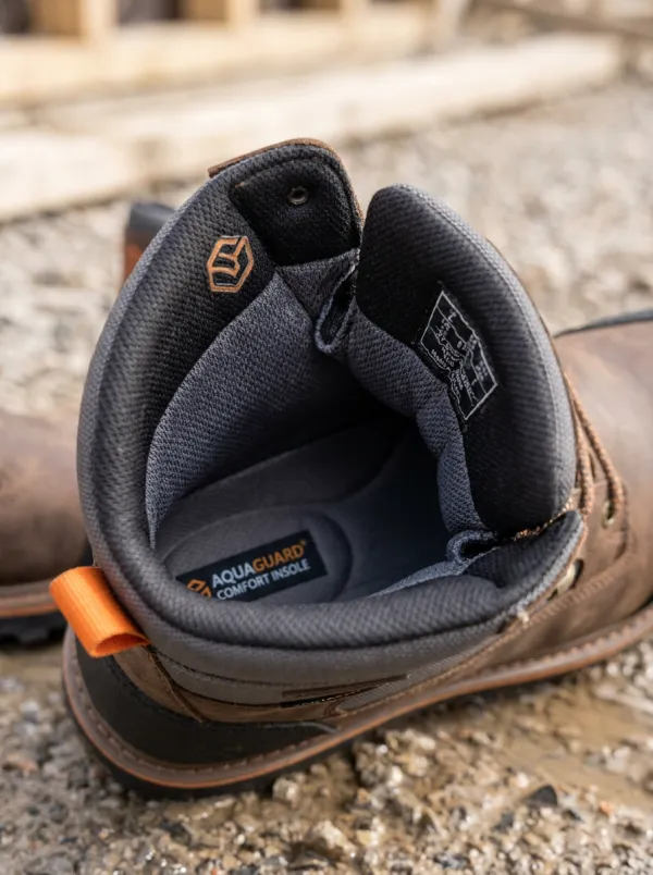 Adventure Leather-Look Workwear Men's Waterproof Work Boots