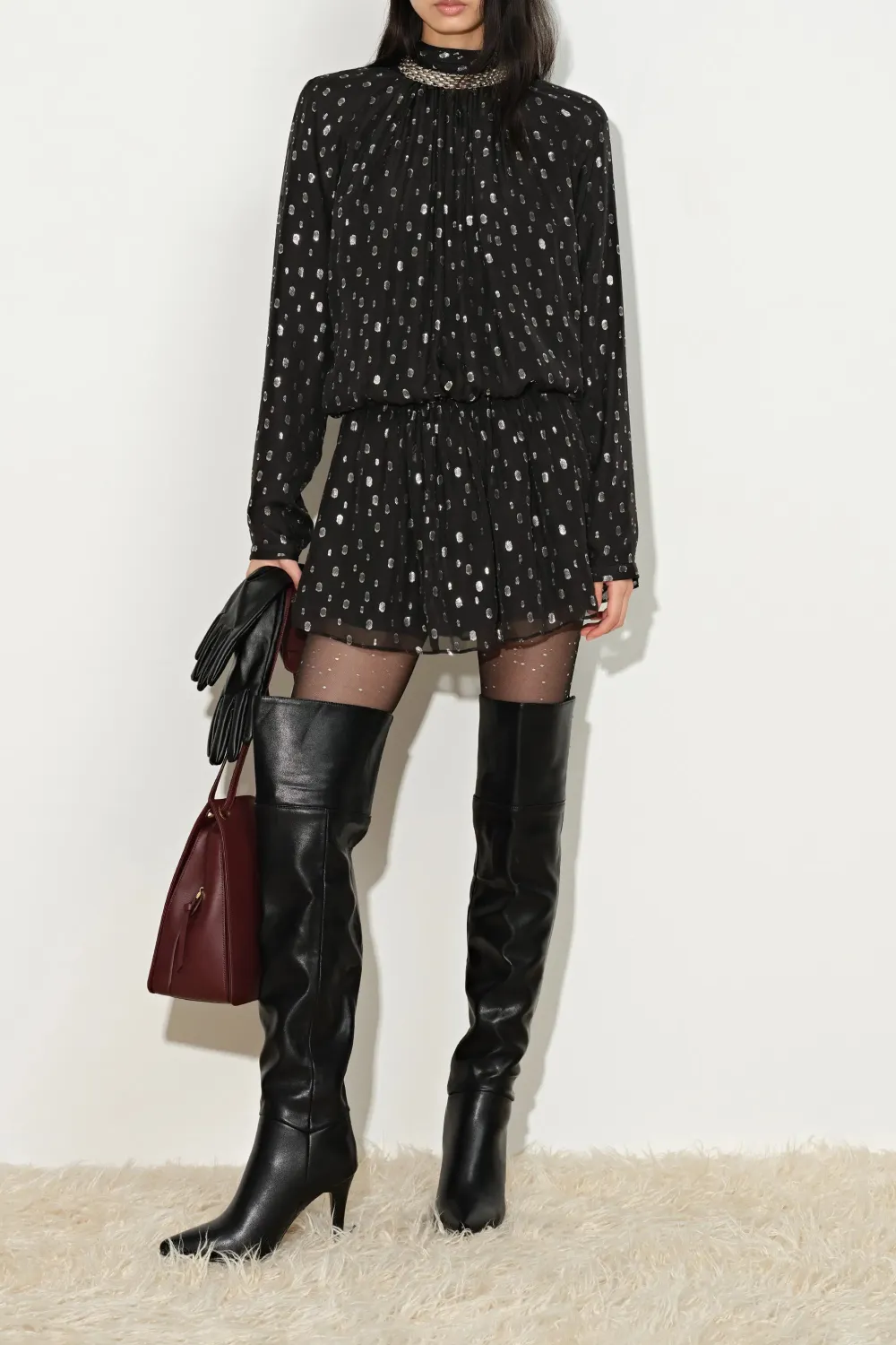Ruched Mini Dress