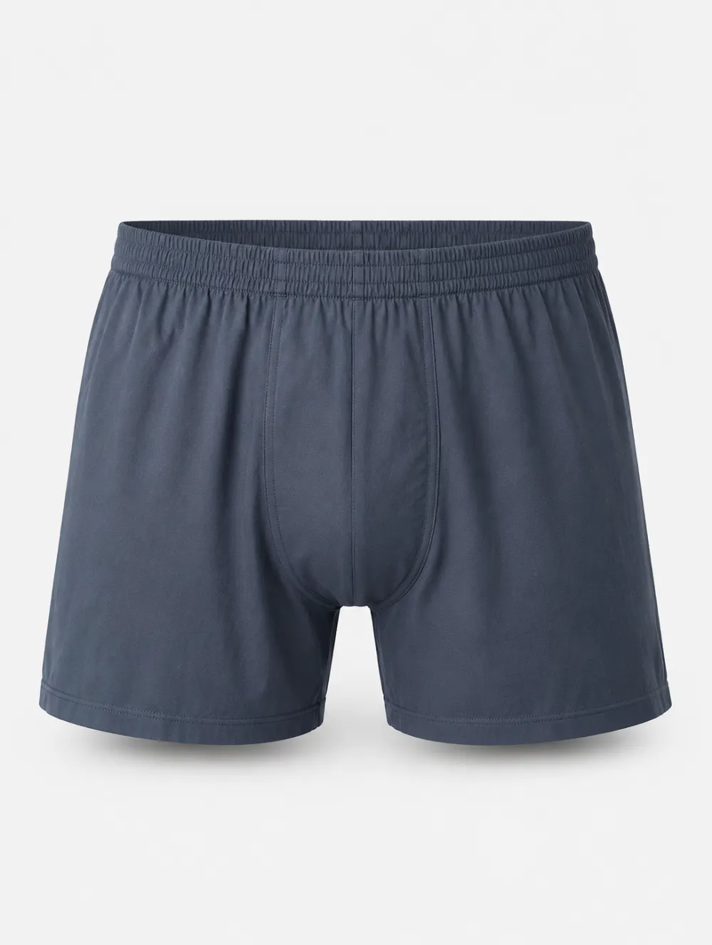 Men's Solid Navy Blue Cotton Printed Boxer Shorts