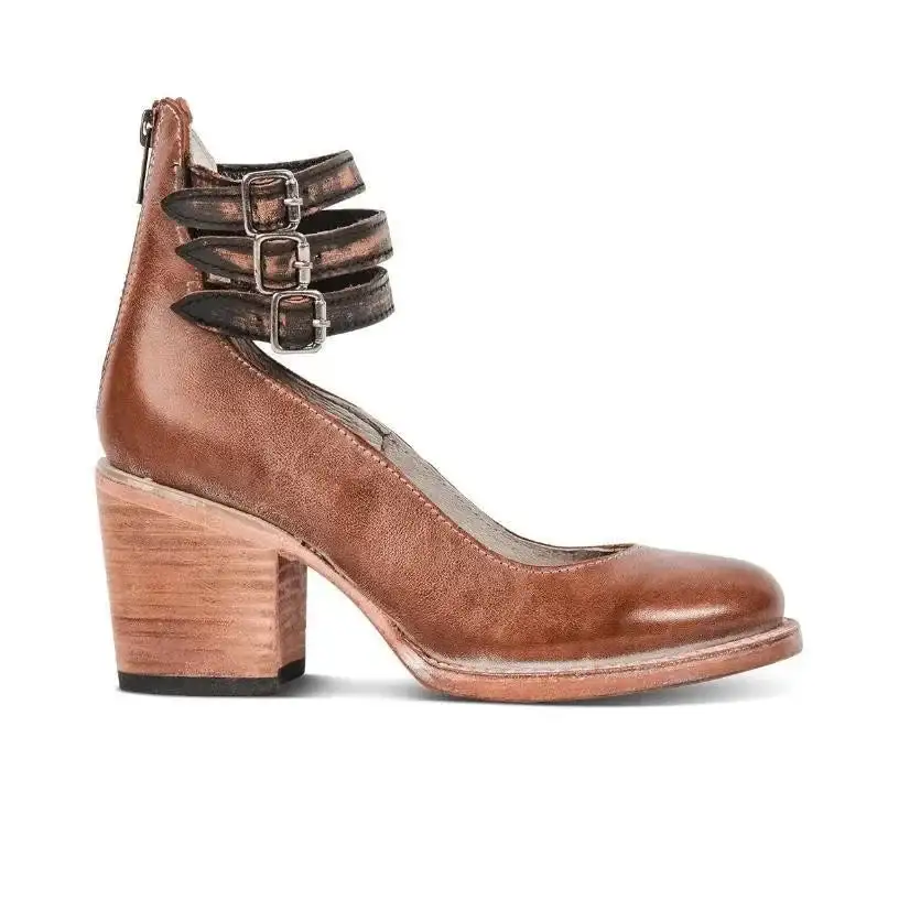  Block Heel Strap Shoes Apparel