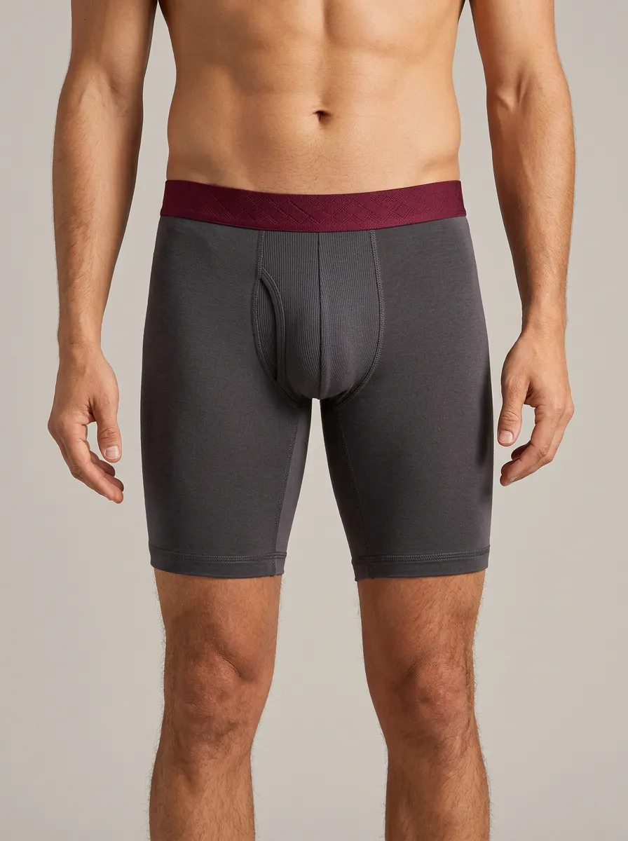 Everyday Waistband Detail Sport Look Men's Boxer Briefs