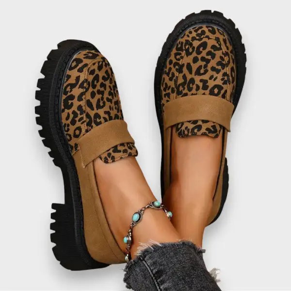 Leather Patent Platform Ankle Boots