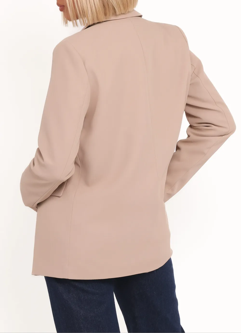 Contemporary Notched Collar Blazer