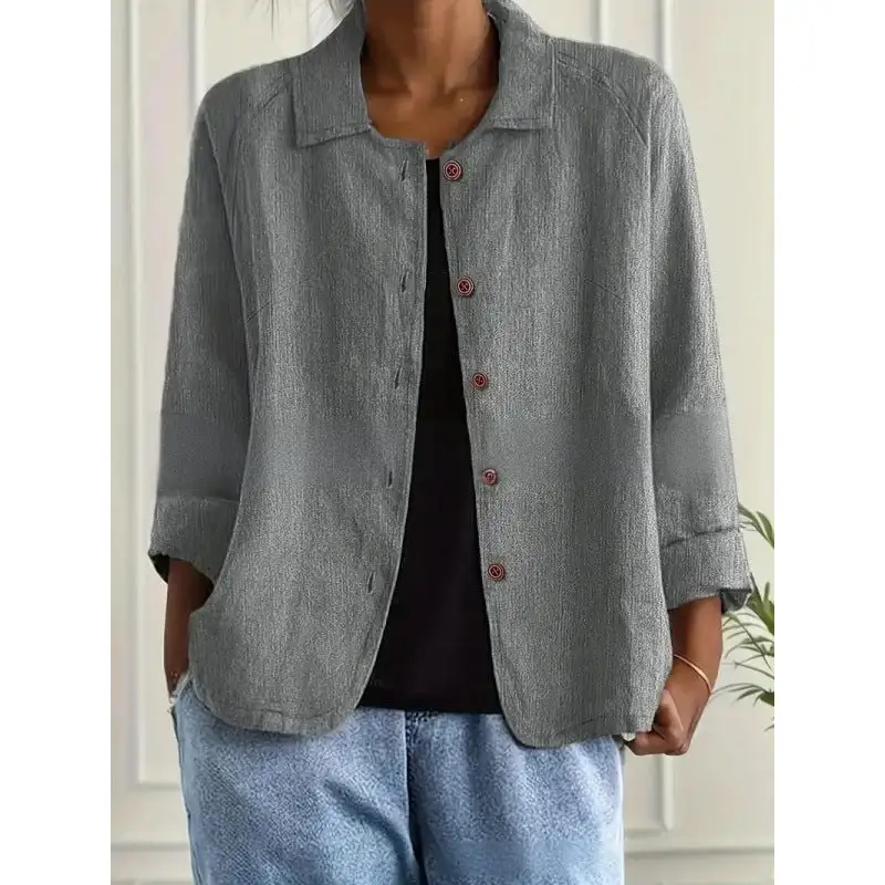 Light Linen Relaxed Blouse