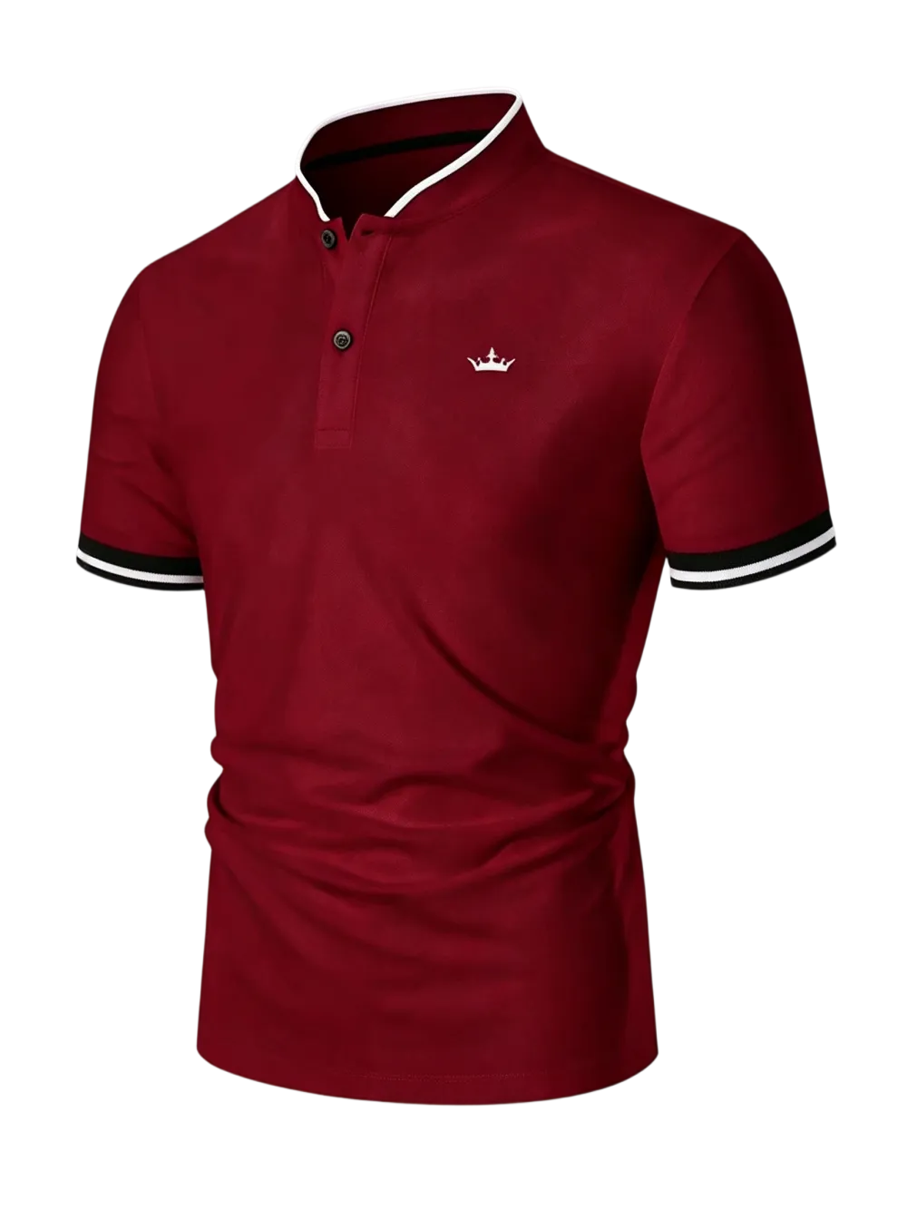 Men's Regular Fit Contrast Trim Polo Shirt Golf Polo Shirts