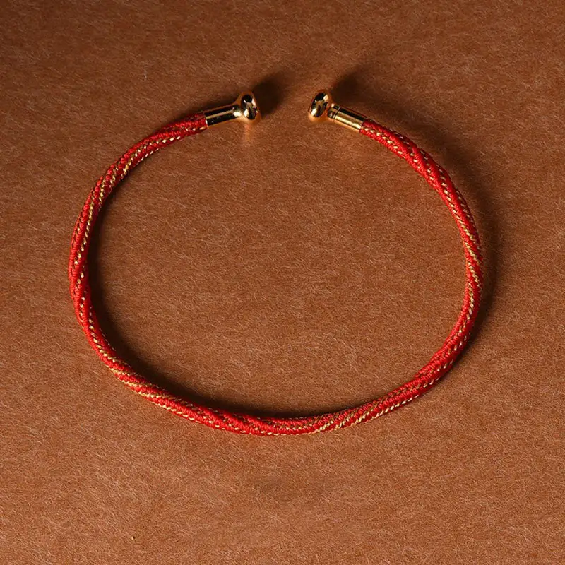 Simple Design Handmade Braid String Cuff Bracelet