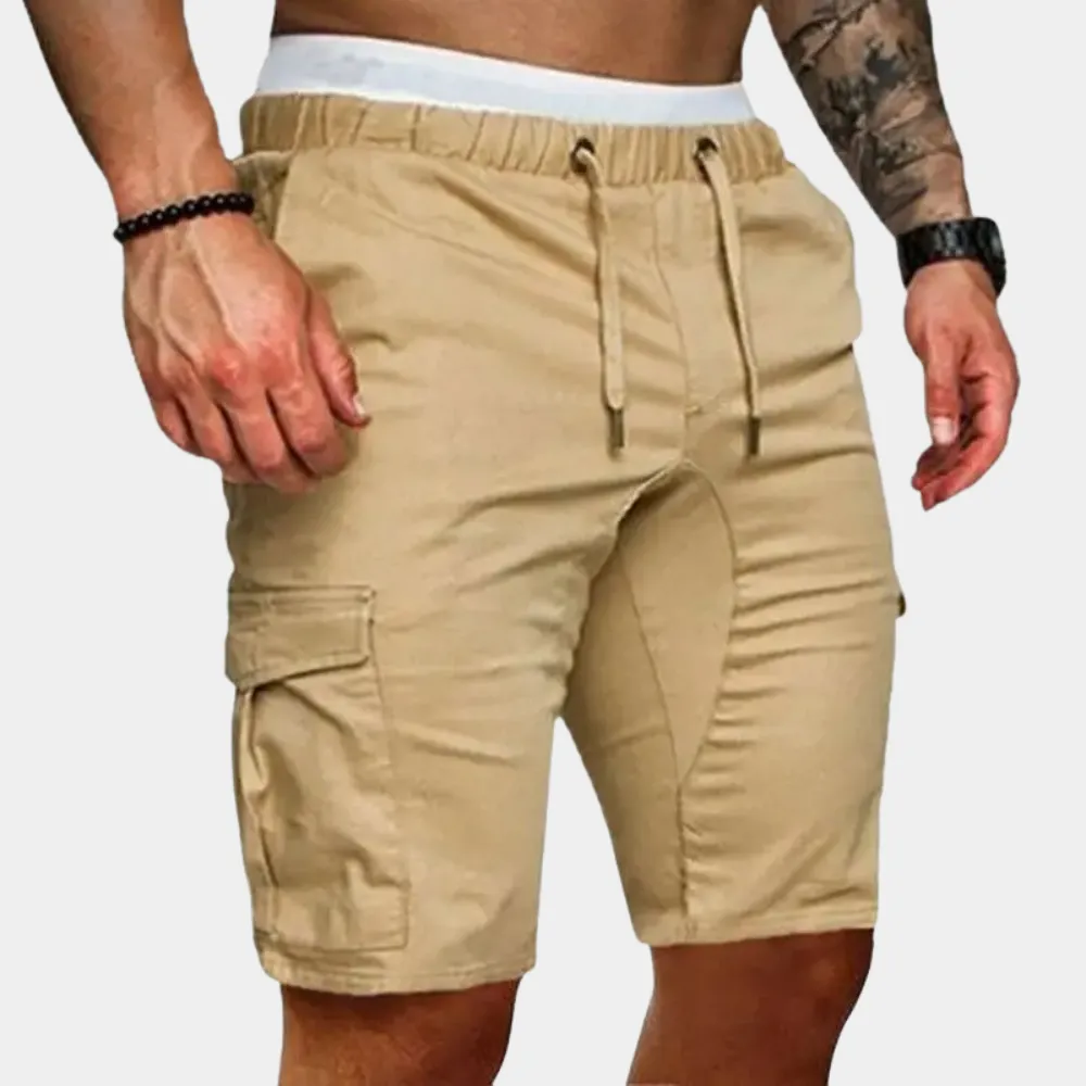 Men's Linen Blend Utility Cargo Shorts for Adventure Outfits for Casual Styling