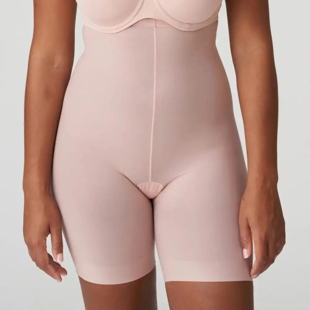 Women's High Waist Flat Seams Wide Waistband Microfiber Cotton Lightweight Supportive Fit Shaping Panty