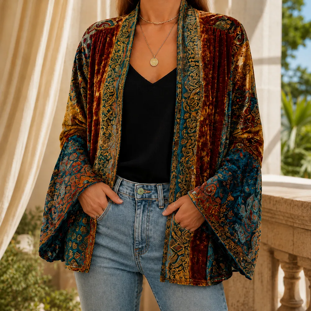 Relaxed Open-Front Jacket