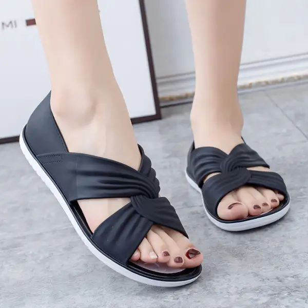 Flat Sole Slide Sandals