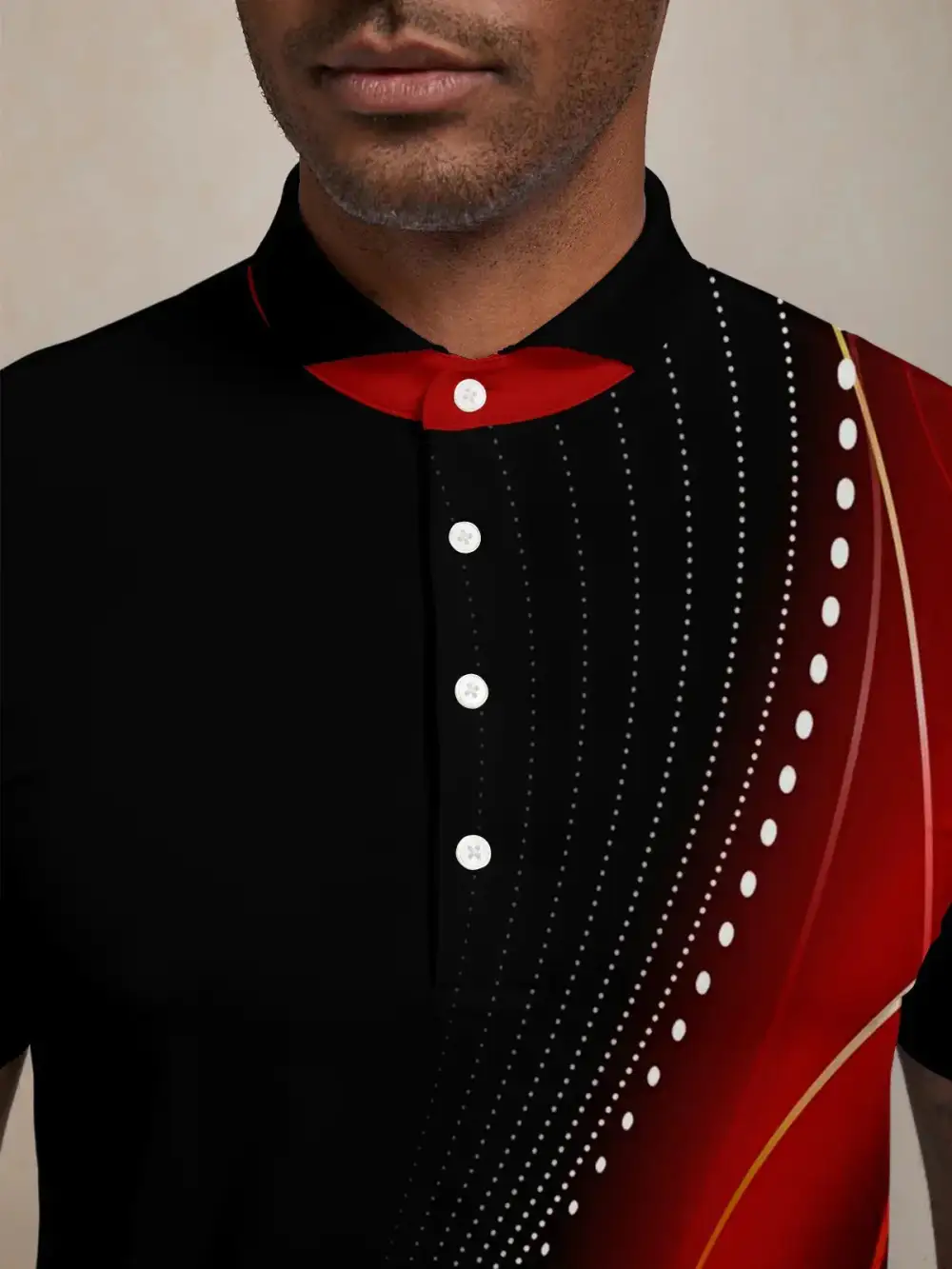 Polished Sport Short Sleeve Button Up Polo Shirt