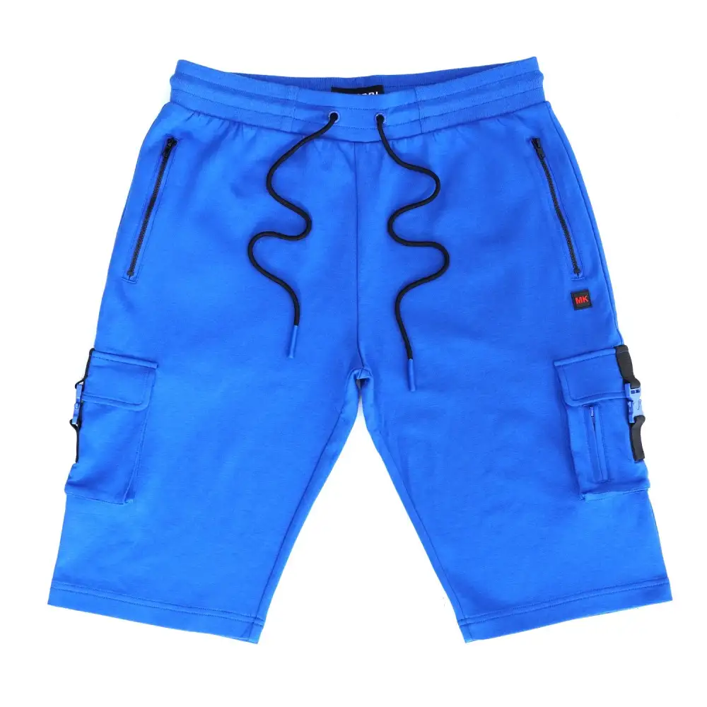 Fleece Cargo Shorts - Royal Blue