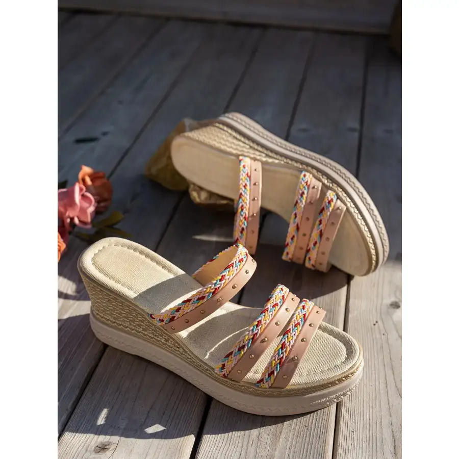 Classic Open Toe Platform Wedge Sandals