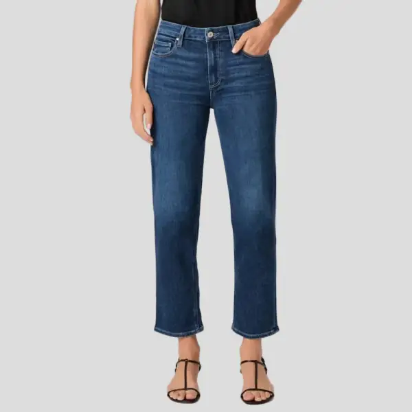 Straight-Leg Ankle-Length Mid-Rise Women's Jeans