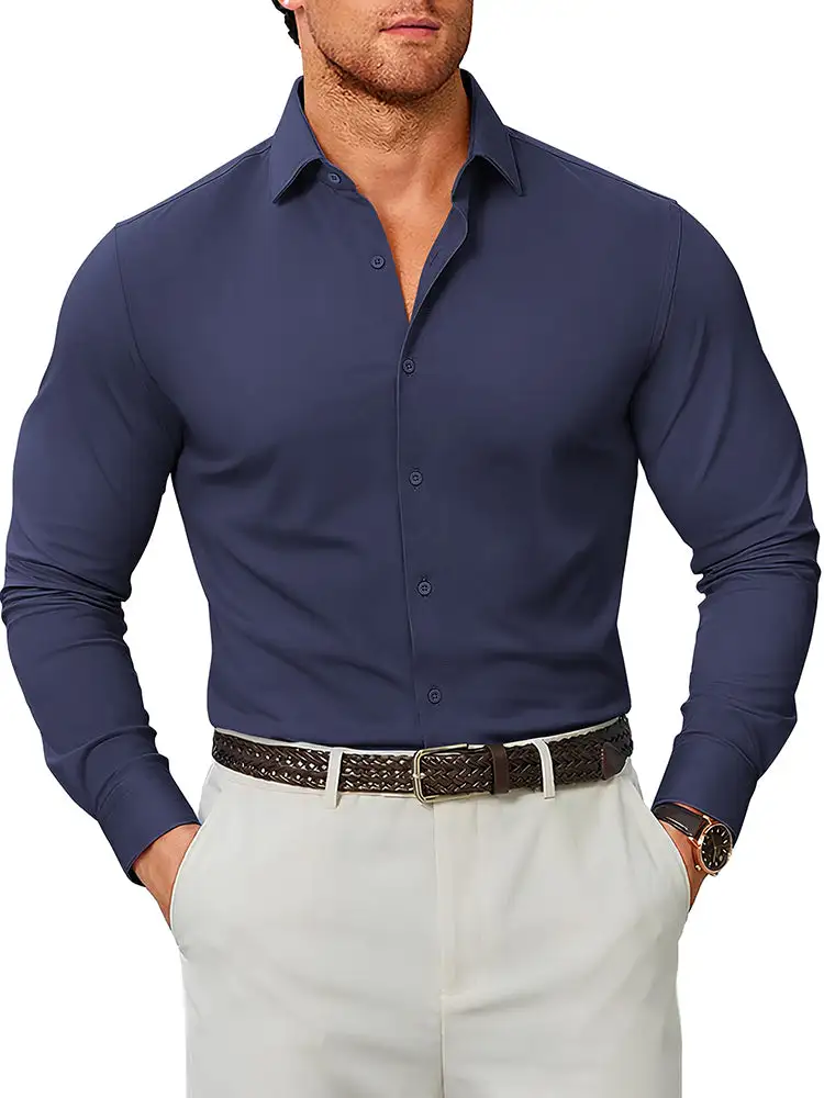 Smooth Weave Formal Cut Dress Shirt