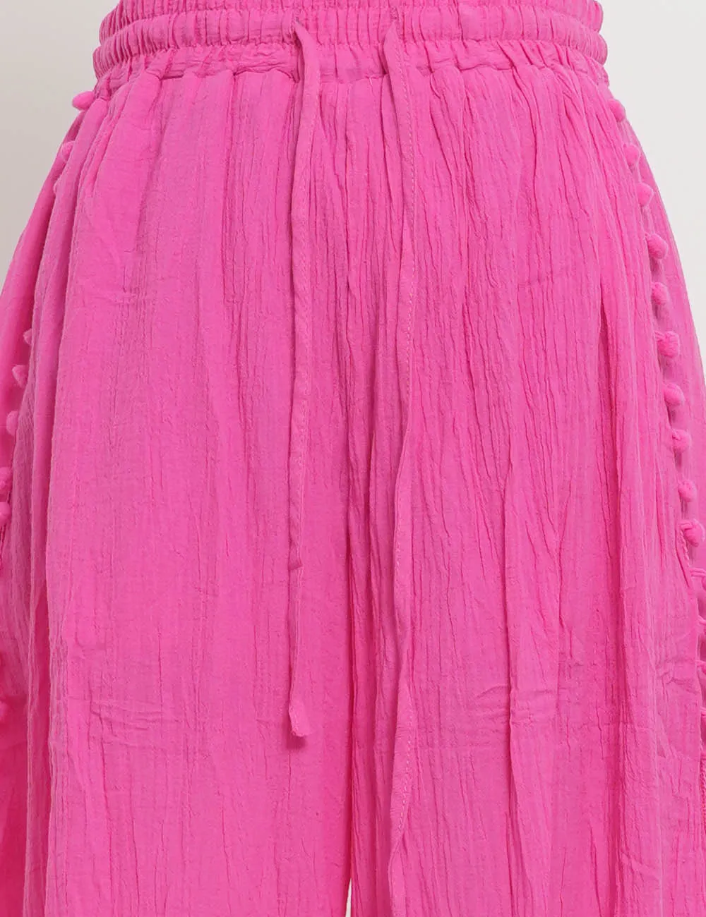 Split Splice Wide Leg Pants