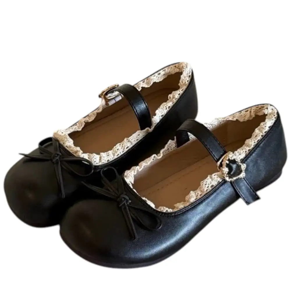 Coquette Lace Trim Mary Jane Flats
