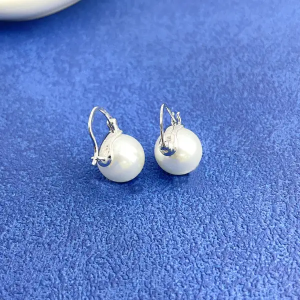 K Gold Plated Pearl Earrings