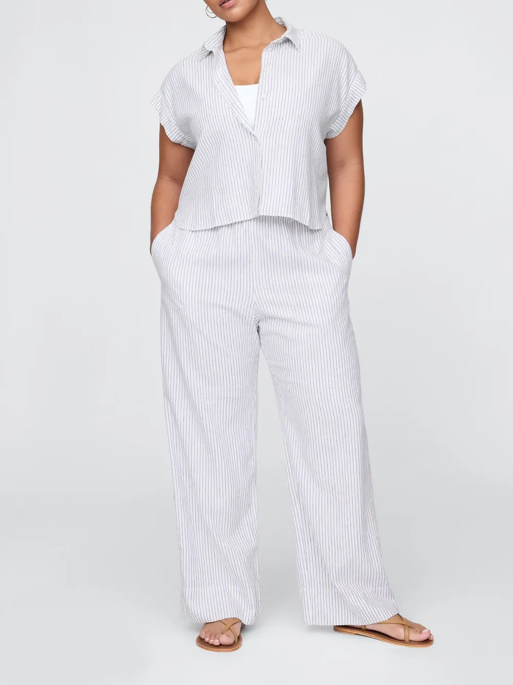 Loose Waist Mesh Trousers
