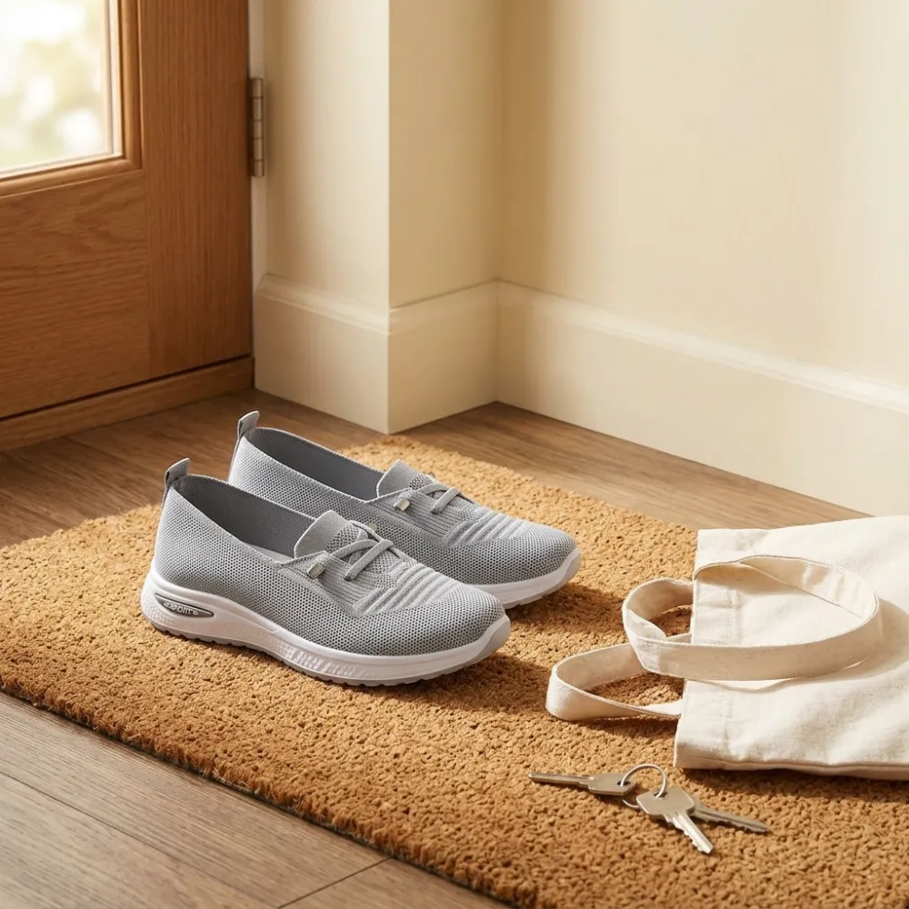 Lightweight Mesh Slip On Sneakers