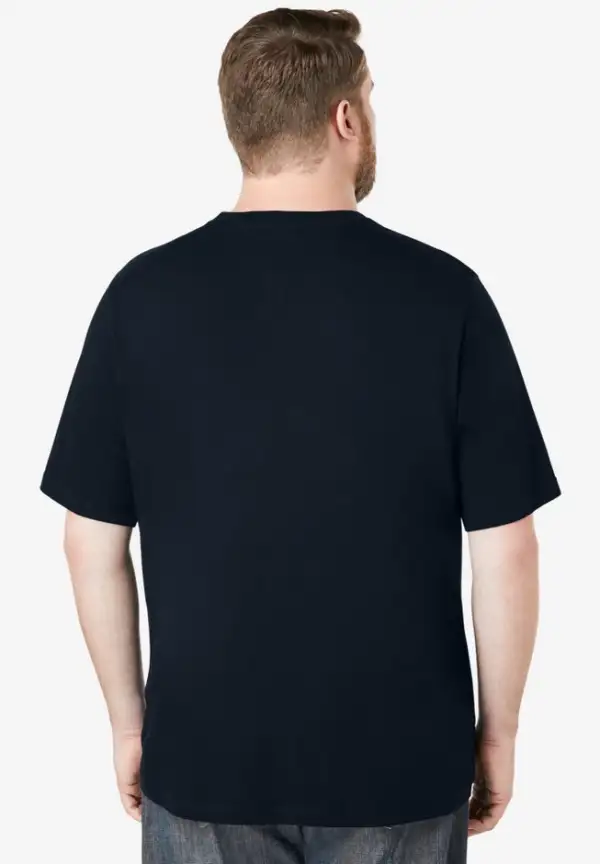 Shrink-Less Lightweight Pocket Crewneck T-Shirt