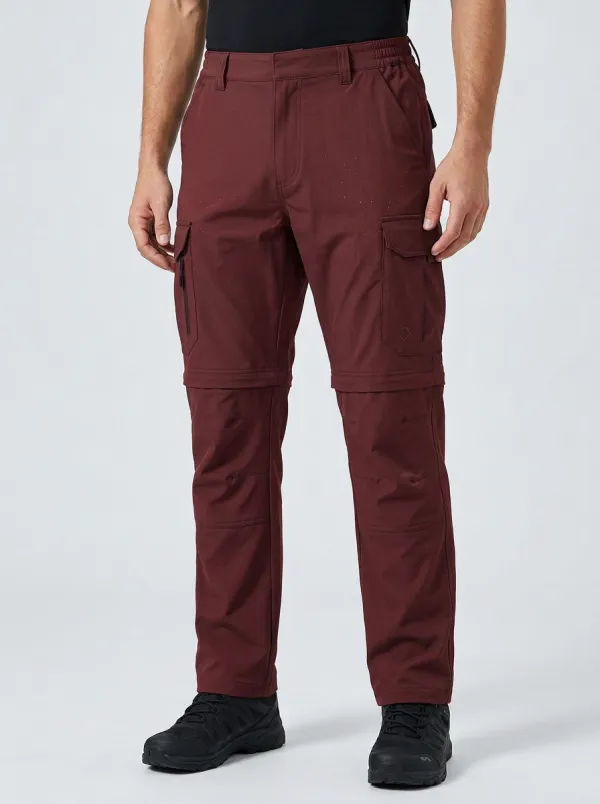 Men's Alpine Rugged Waterproof Zip-Off Tactical Cargo Pants