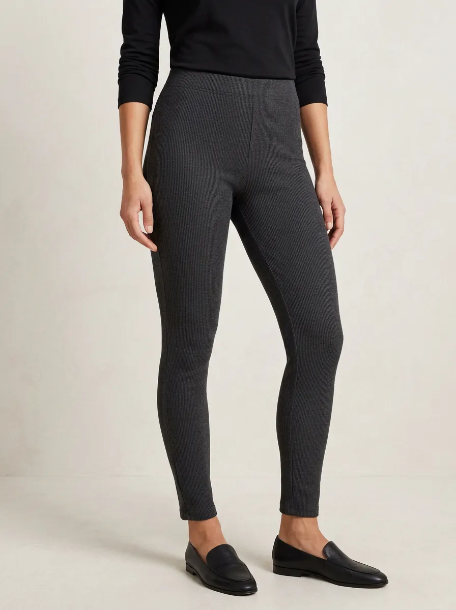 Comfort-Look Mid-Rise Women's Stretch Mid-Rise Pants