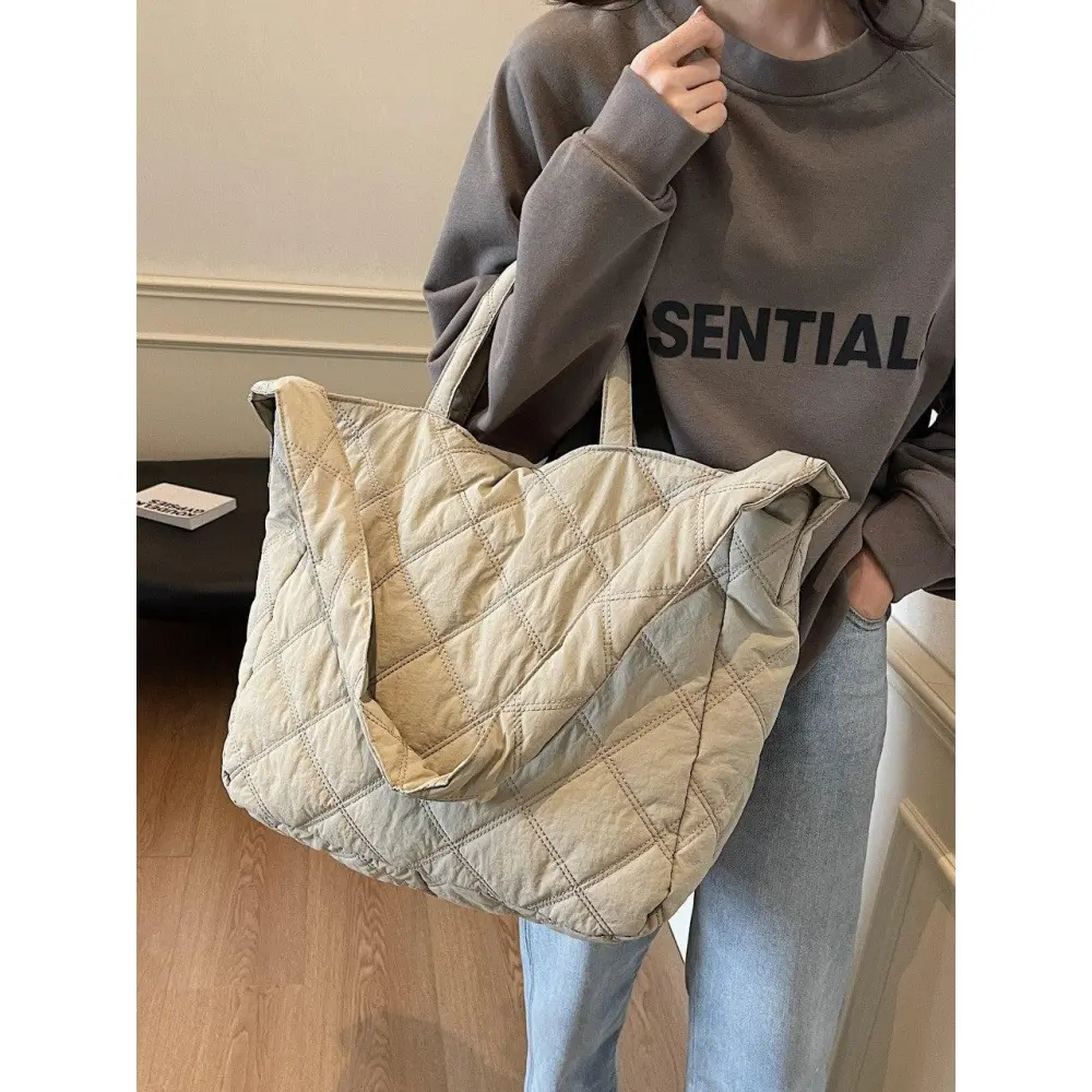 Quilted Pleated Hobo Bag