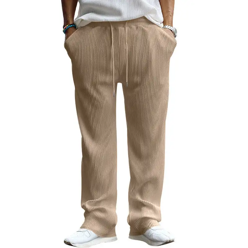 Men's Wide Leg Loose Fit Drawstring Pants