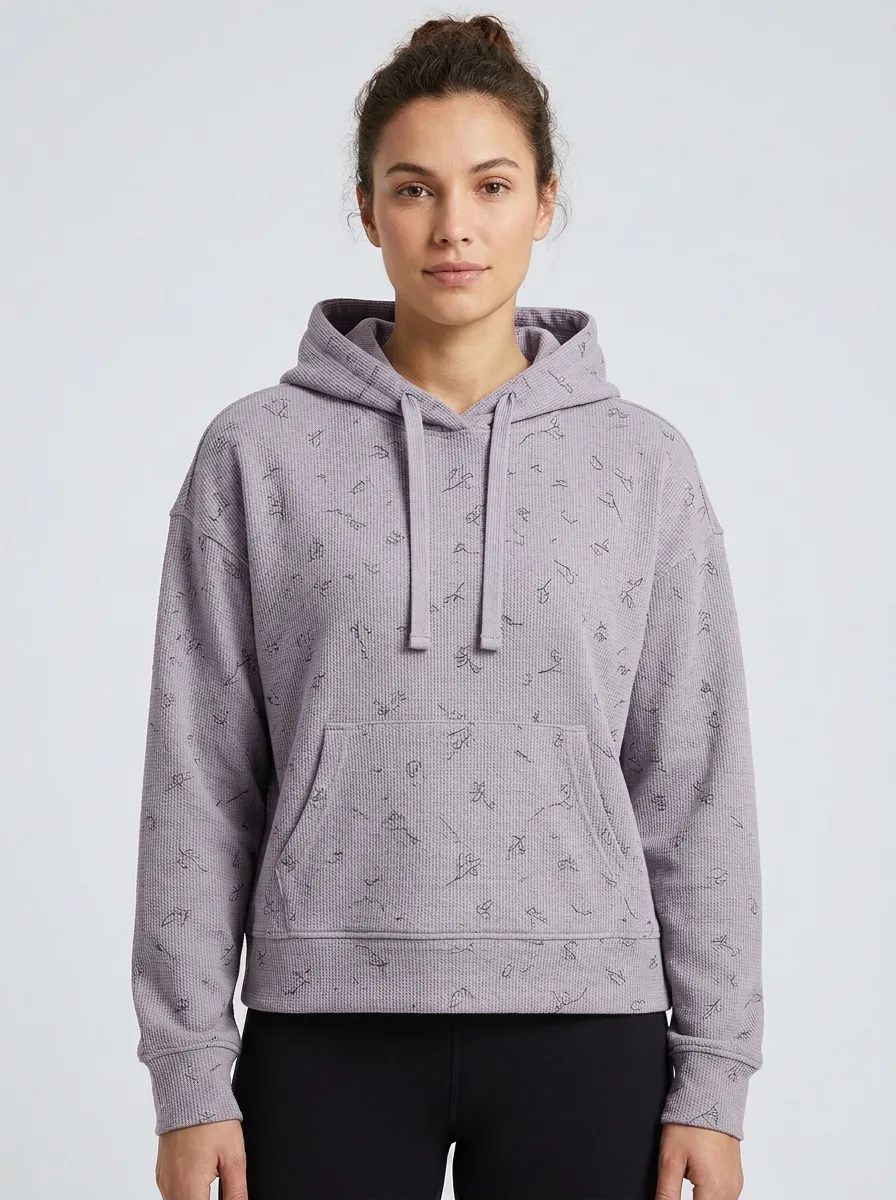 Women's Classic Floral Minimal Graphic Hoodie