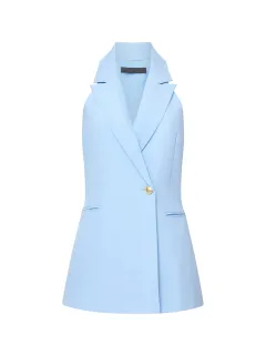Slim Fit Business Style Sleeveless Vest Jacket