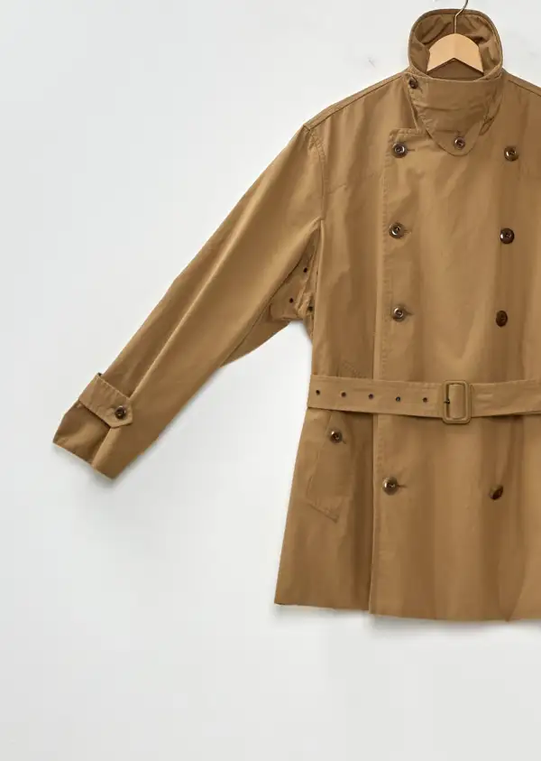 Women's Twill Oversized Double Breasted Trench Coat