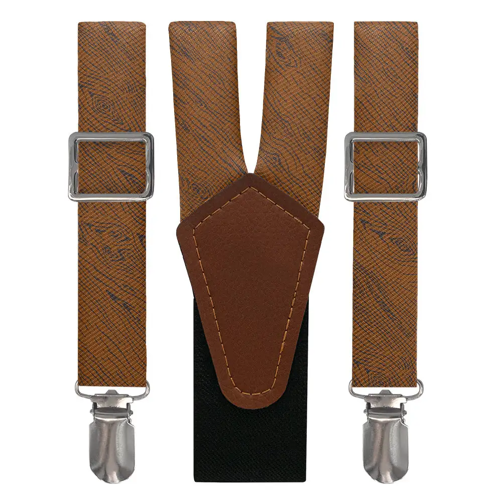 Woodgrain Pattern Suspenders